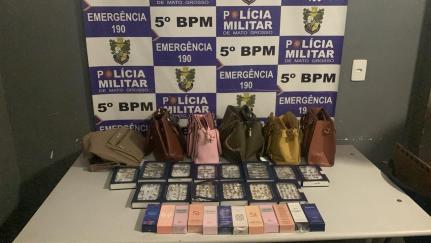 Criminosos é preso ao furtar 376 anéis, bolsas e perfumes de loja no interior